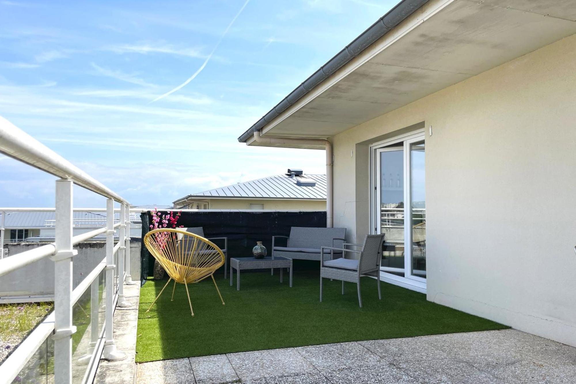 Le Rooftop - Terrasse - Parking - Piscine Caen Exterior photo