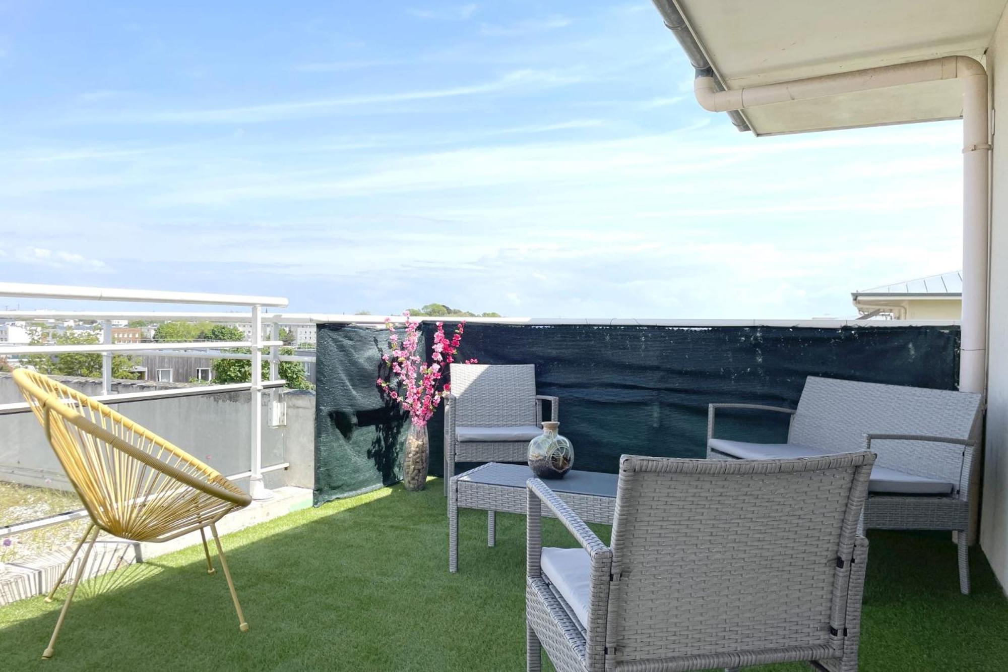 Le Rooftop - Terrasse - Parking - Piscine Caen Exterior photo